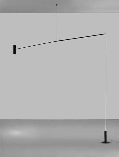 Nova Luce VOICE LED Stehlampe Schwarz 12W Warmweiss 192x12x20-250cm 9061429