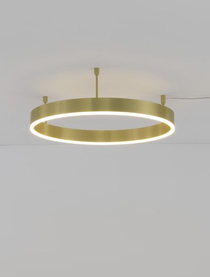 Nova Luce MOTIF LED Deckenleuchte Bronze 46W Warmweiss 60x1,2x18cm dimmbar 9063600