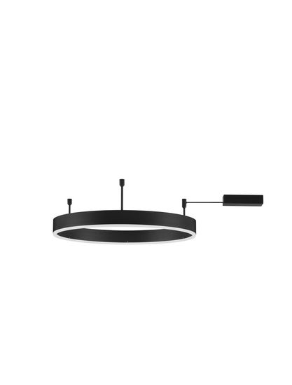 Nova Luce MOTIF LED Deckenleuchte Schwarz 46W Warmweiss 60x1,2x18cm dimmbar 9063601
