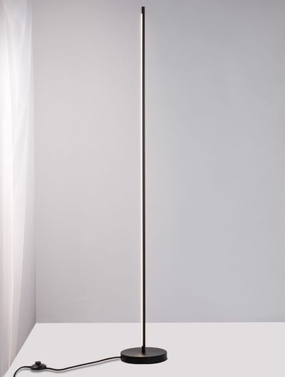 Nova Luce COLBY LED Stehlampe Schwarz 18W Warmweiss 150x20cm 9081830