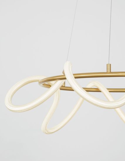 Nova Luce CERELIA LED Pendelleuchte Messing 34W Warmweiss 120x60cm dimmbar 9082092