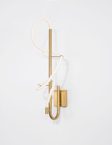 Nova Luce CERELIA LED Wandleuchte Messing 17,7W Warmweiss 90x30cm 9082095