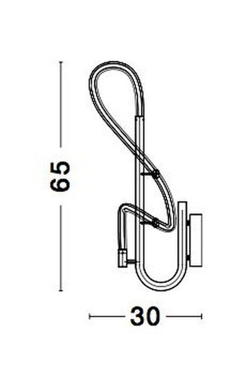 Nova Luce CERELIA LED Wandleuchte Messing 17,7W Warmweiss 90x30cm 9082095
