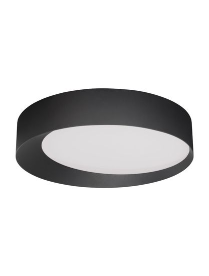 Nova Luce OBY LED Deckenleuchte Schwarz 60W Warmweiss 12x60cm dimmbar 9085223