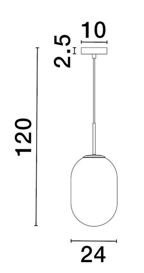Nova Luce CHRYSI Pendelleuchte E14 Gold 120x24cm dimmbar 9092823