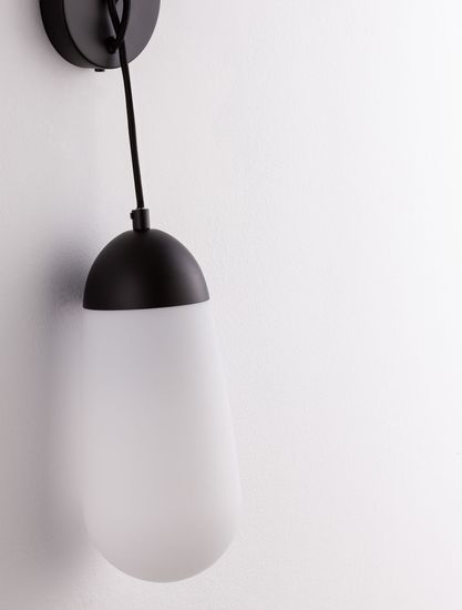 Nova Luce BLAKY Wandleuchte E14 Schwarz 13x15,5x46cm dimmbar 9092828