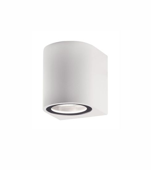 Nova Luce NERO Wandleuchte GU10 Weiß 7W IP54 7x8x8cm dimmbar 910021