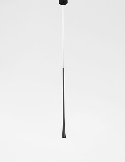 Nova Luce GOCCIO LED Pendelleuchte Schwarz 6W Warmweiss 160x3cm 9102591