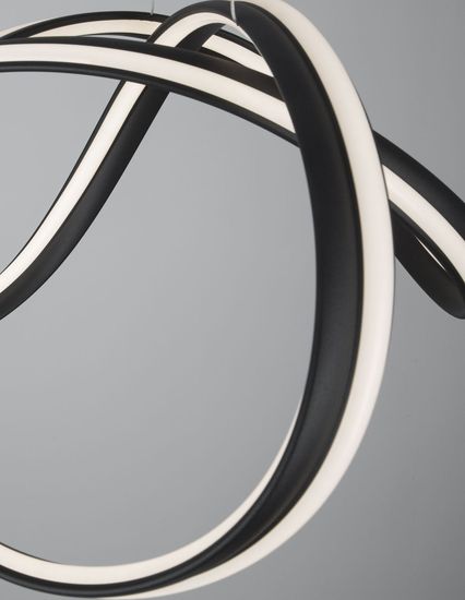 Nova Luce TRUNO LED Pendelleuchte Schwarz 60W Warmweiss 120x52cm dimmbar 9104722