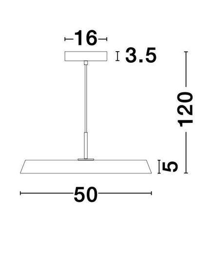 Nova Luce VETRO LED Pendelleuchte Weiß 35W Warmweiss 120x50cm 910621