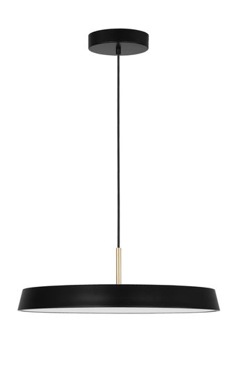 Nova Luce VETRO LED Pendelleuchte Schwarz 35W Warmweiss 120x50cm 910622