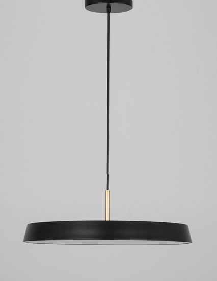 Nova Luce VETRO LED Pendelleuchte Schwarz 35W Warmweiss 120x50cm 910622