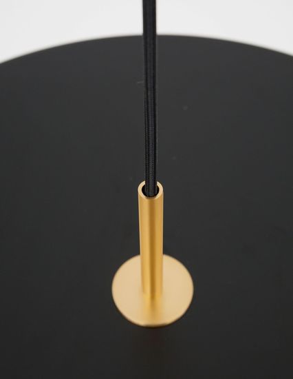 Nova Luce VETRO LED Pendelleuchte Schwarz 35W Warmweiss 120x50cm 910622