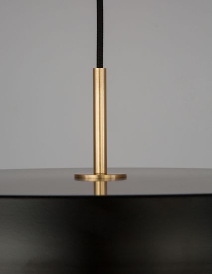 Nova Luce VETRO LED Pendelleuchte Schwarz 35W Warmweiss 120x50cm 910622