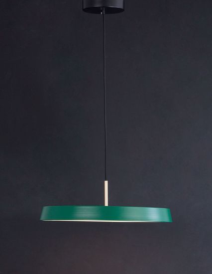 Nova Luce VETRO LED Pendelleuchte Grün 35W Warmweiss 120x50cm 910623