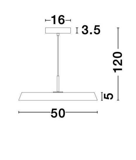 Nova Luce VETRO LED Pendelleuchte Grün 35W Warmweiss 120x50cm 910623
