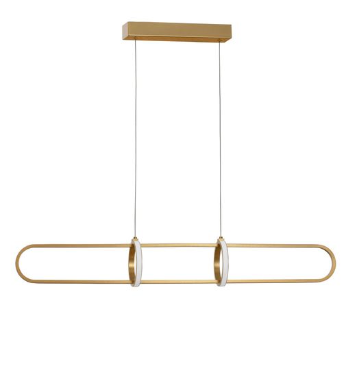 Nova Luce ARTE LED Pendelleuchte Gold 29W Warmweiss 90x13x120cm dimmbar 9113122