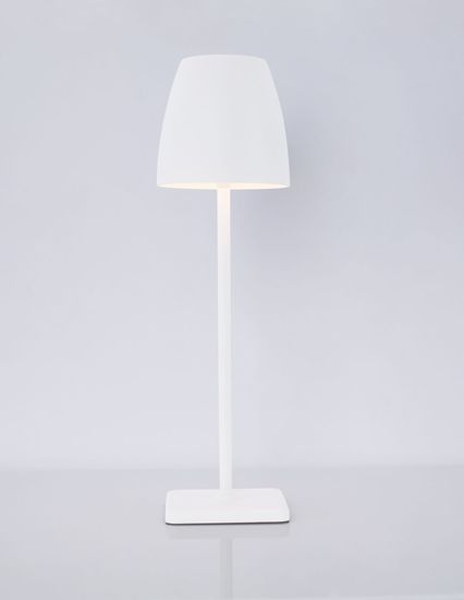 Nova Luce COLT LED Tischleuchte Weiß 2W IP54 Warmweiss 11x11x38cm 9121911