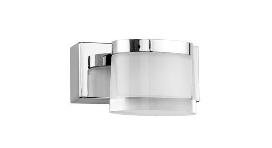 Nova Luce SABIA LED Wandleuchte Chrom 5W IP44 Warmweiss 12x9,8x7,5cm 9122311