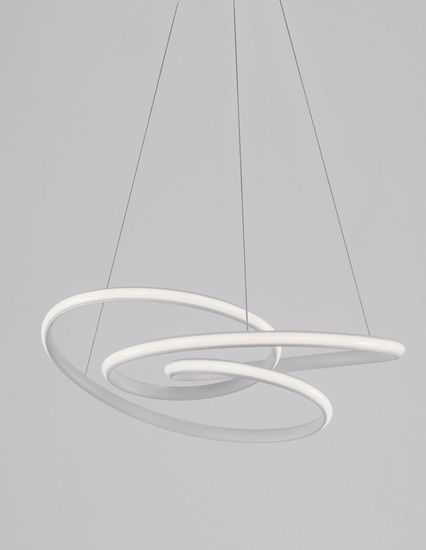 Nova Luce MENTON LED Pendelleuchte Weiß 43W Warmweiss 120x52cm dimmbar 9147111