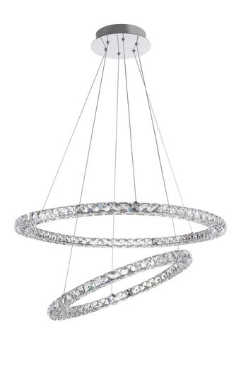 Nova Luce QUENTIN LED Pendelleuchte Chrom 60W Neutralweiss 120x70cm 9172518