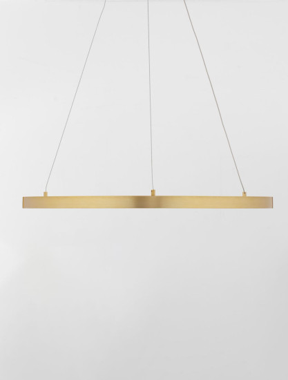 Nova Luce EMPATIA LED Pendelleuchte Messing 35W Warmweiss 120x60cm dimmbar 9172863