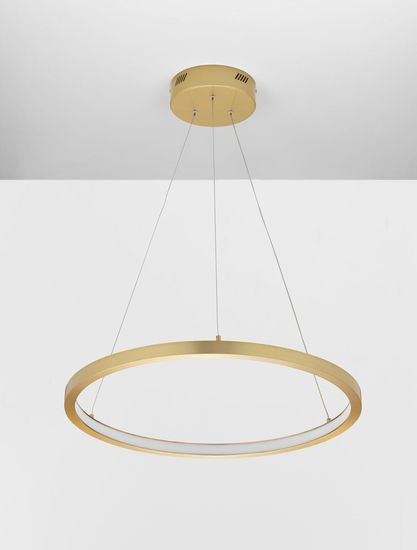 Nova Luce EMPATIA LED Pendelleuchte Messing 35W Warmweiss 120x60cm dimmbar 9172863