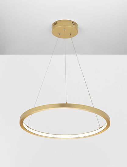 Nova Luce EMPATIA LED Pendelleuchte Messing 35W Warmweiss 120x60cm dimmbar 9172863