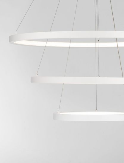 Nova Luce EMPATIA LED Pendelleuchte Weiß 108W Warmweiss 120x80cm dimmbar 9172868