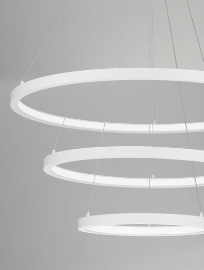 Nova Luce EMPATIA LED Pendelleuchte Weiß 108W Warmweiss 120x80cm dimmbar 9172868