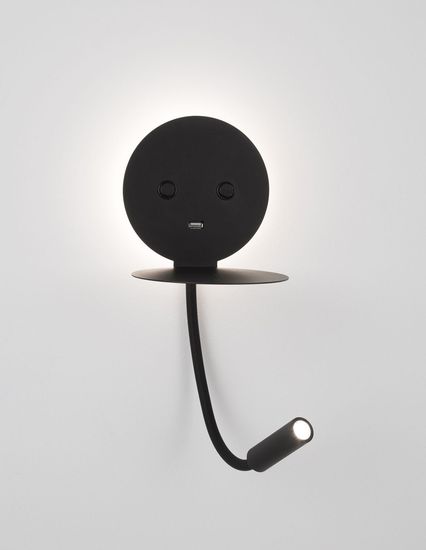 Nova Luce ECLIP LED Wandleuchte Schwarz 9W Warmweiss 15x19,5x50cm 9173282