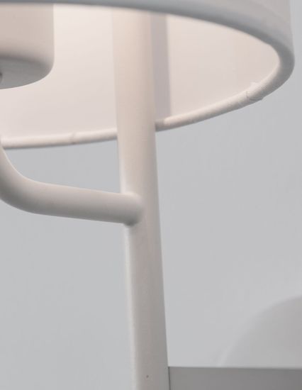 Nova Luce YAMA Wandleuchte E27 2-fach Weiß 15W Warmweiss 18x29,7x57,5cm 9180511