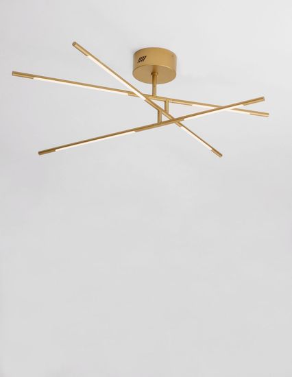 Nova Luce RACCIO LED Deckenleuchte Messing 32W Warmweiss 84x77x25,5cm dimmbar 9180762