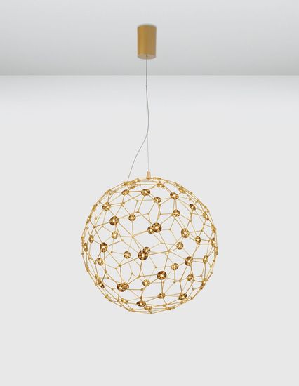 Nova Luce SOLE LED Pendelleuchte Gold 21W Warmweiss 250x410cm 9186002