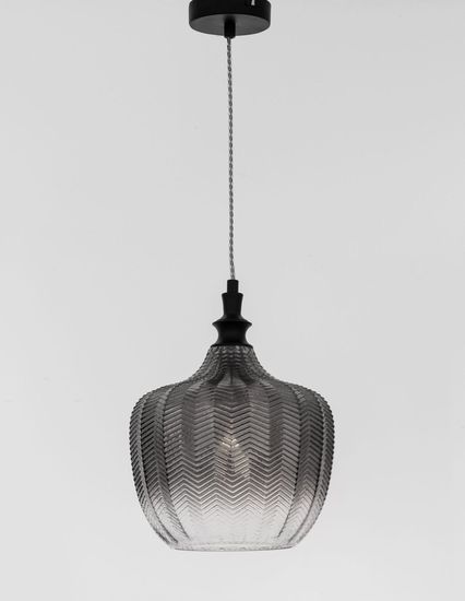 Nova Luce LONI Pendelleuchte E27 Schwarz 120x24cm dimmbar 9191242