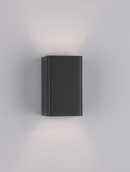 Nova Luce GOA Wandleuchte G9 Anthrazit 5W IP65 7,7x7,6x14,4cm 9192171