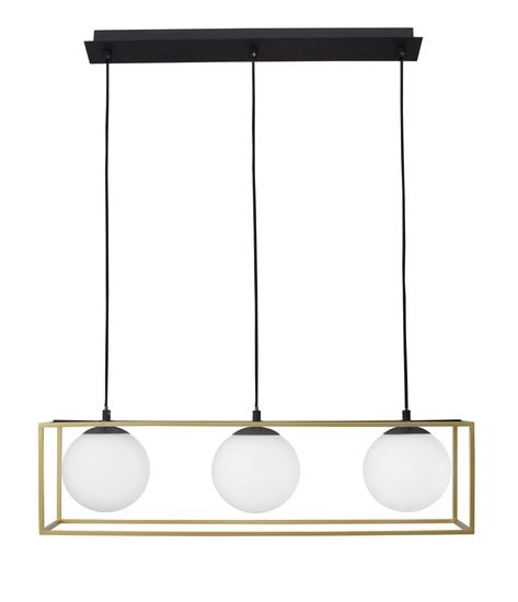 Nova Luce JULIET Pendelleuchte E14 3-fach Gold 70x18x120cm dimmbar 9206402