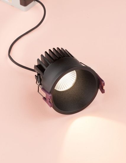 Nova Luce BLADE LED Einbauspots Schwarz 12W IP65 Warmweiss 7,8x7,8x7,5cm 9232115