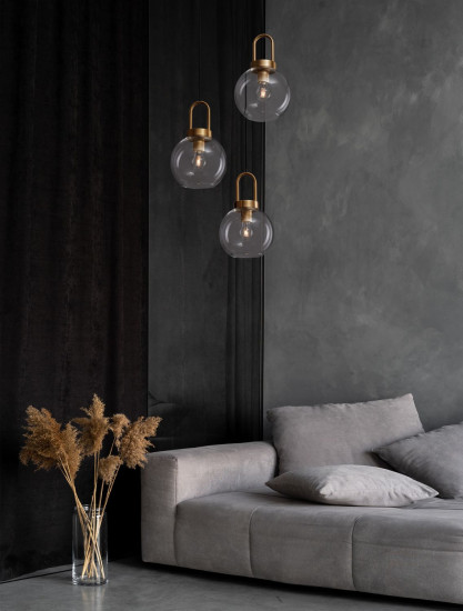 Nova Luce IRVINE Pendelleuchte E27 3-fach Gold 150x30cm dimmbar 9241190