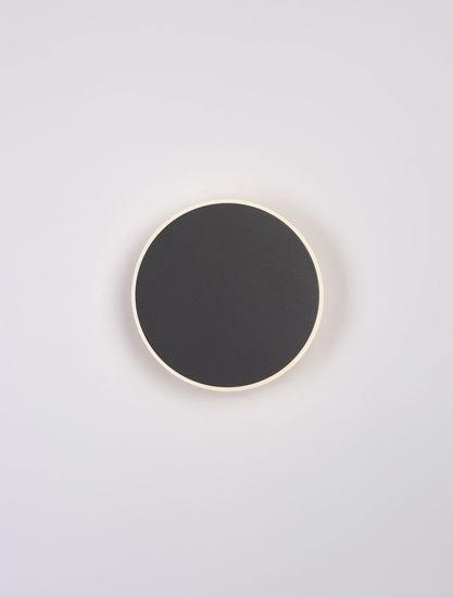 Nova Luce NEVO LED Wandleuchte Schwarz 12W Warmweiss 20x3,9x20cm 9248159