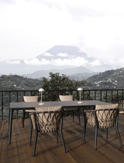 Nova Luce ROSE LED Tischleuchte Weiß 1W IP54 Warmweiss 11,8x11,8x32cm 9281380