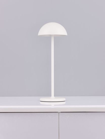 Nova Luce ROSE LED Tischleuchte Weiß 1W IP54 Warmweiss 11,8x11,8x32cm 9281380