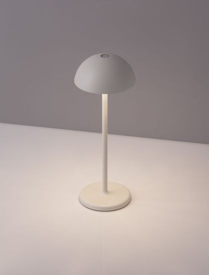 Nova Luce ROSE LED Tischleuchte Weiß 1W IP54 Warmweiss 11,8x11,8x32cm 9281380