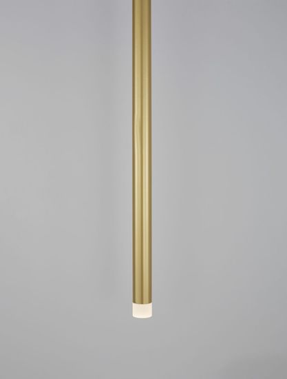 Nova Luce TRIMLE LED Pendelleuchte Gold 3W Warmweiss 150x2,5cm 9287918