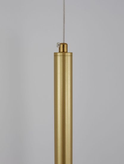 Nova Luce TRIMLE LED Pendelleuchte Gold 3W Warmweiss 150x2,5cm 9287918