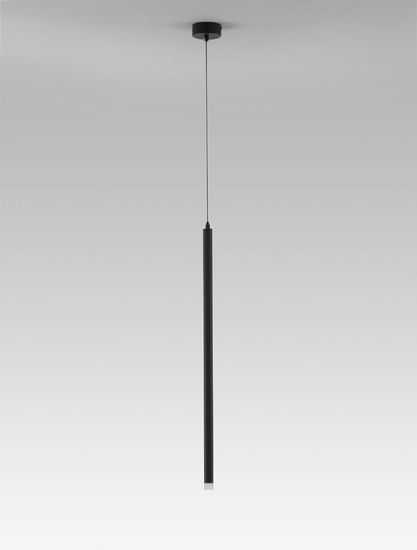 Nova Luce TRIMLE LED Pendelleuchte Schwarz 3W Warmweiss 150x2,5cm 9287921