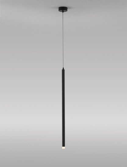 Nova Luce TRIMLE LED Pendelleuchte Schwarz 3W Warmweiss 150x2,5cm 9287921