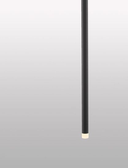 Nova Luce TRIMLE LED Pendelleuchte Schwarz 3W Warmweiss 150x2,5cm 9287921