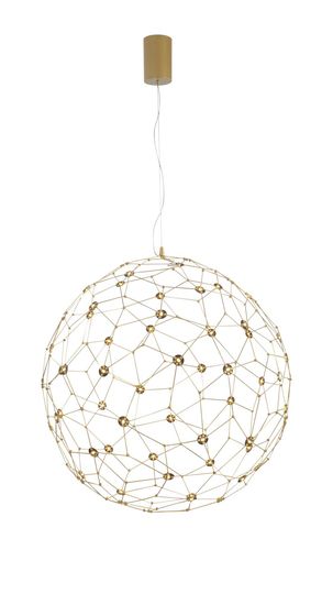 Nova Luce SOLE LED Pendelleuchte Gold 18W Warmweiss 330x80cm 9288080