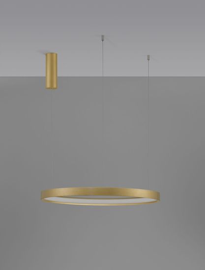 Nova Luce PERRINE LED Pendelleuchte Gold 40W Warmweiss 150x60cm dimmbar 9345619